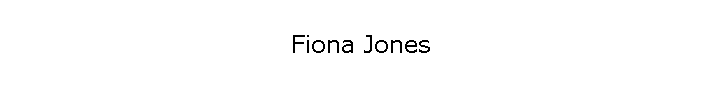 Fiona Jones